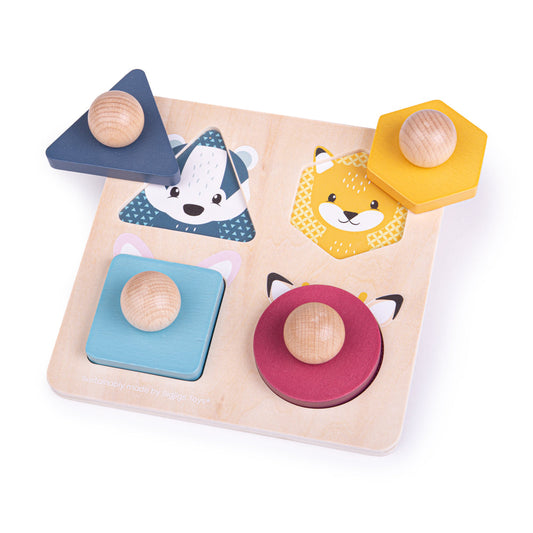 Bigjigs Wooden Animal Shape Matching Puzzle