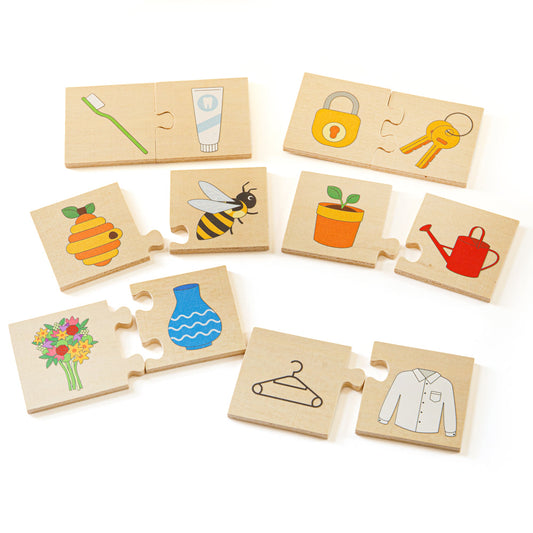 Bigjigs Wooden Things-That-Go-Together Puzzle