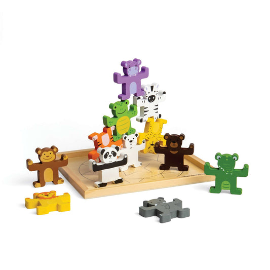 Bigjigs Wooden Wild Animal Stacker