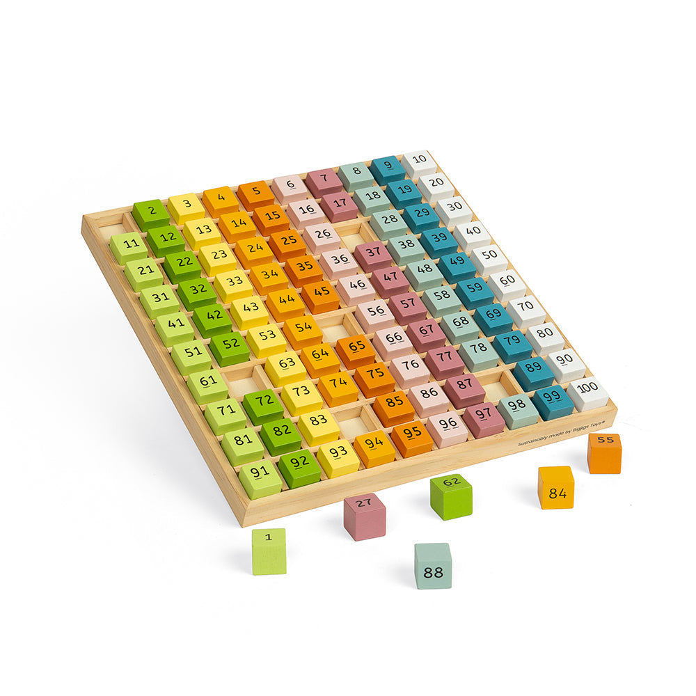 Bigjigs Wooden Number Tray