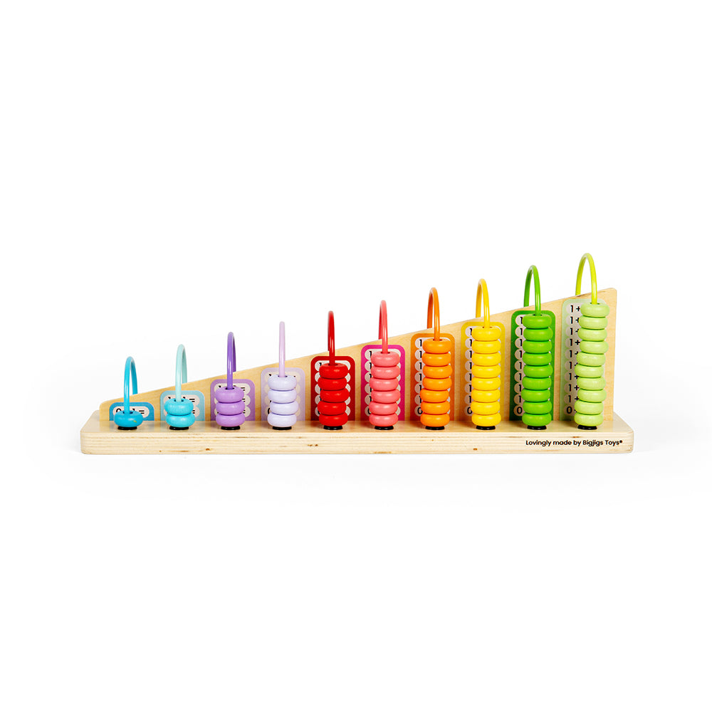 Bigjigs Wooden Rainbow Counting Abacus