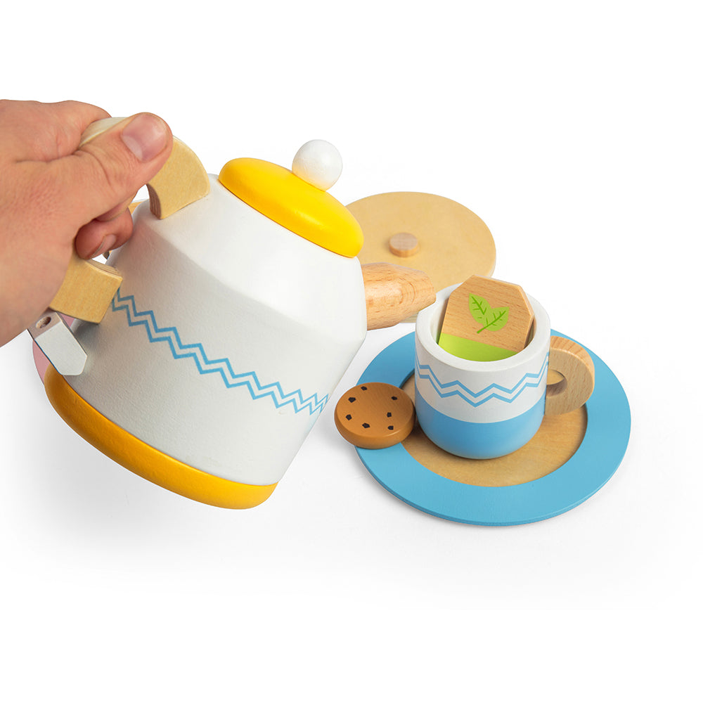 Bigjigs Wooden Toy Tea Set for Two