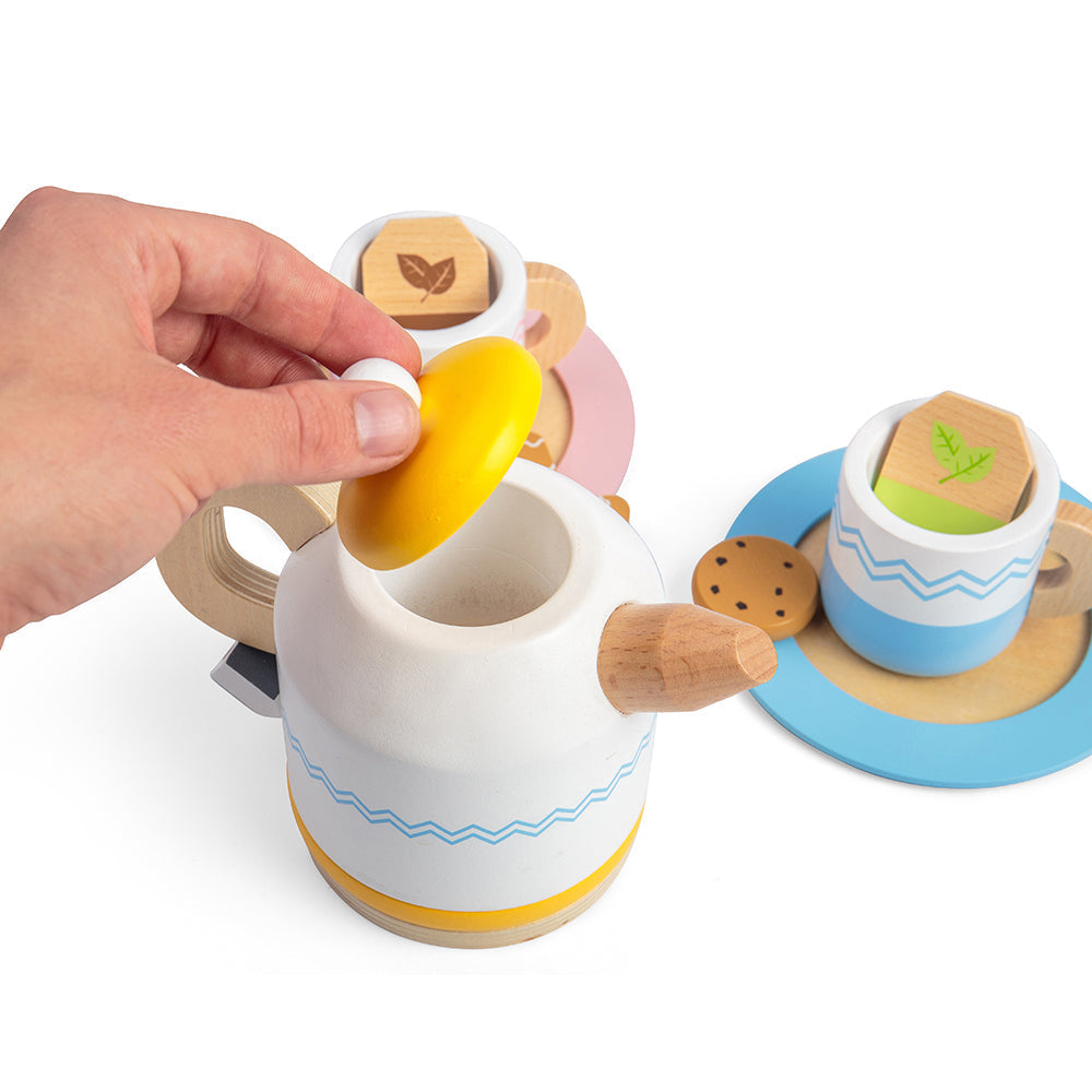 Bigjigs Wooden Toy Tea Set for Two