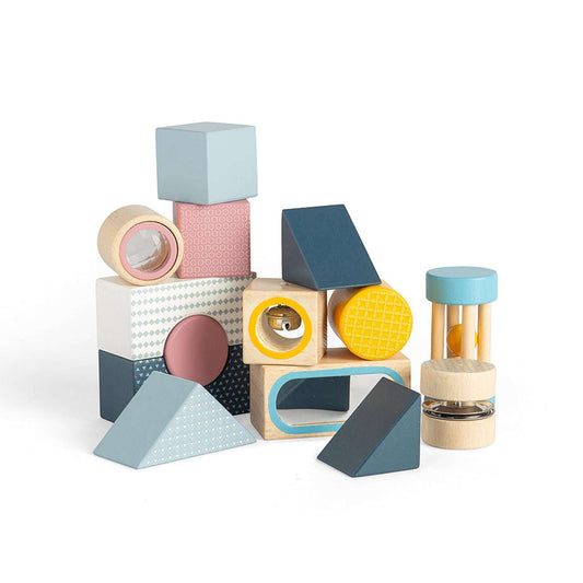 Bigjigs Wooden Sensory Explorer Blocks