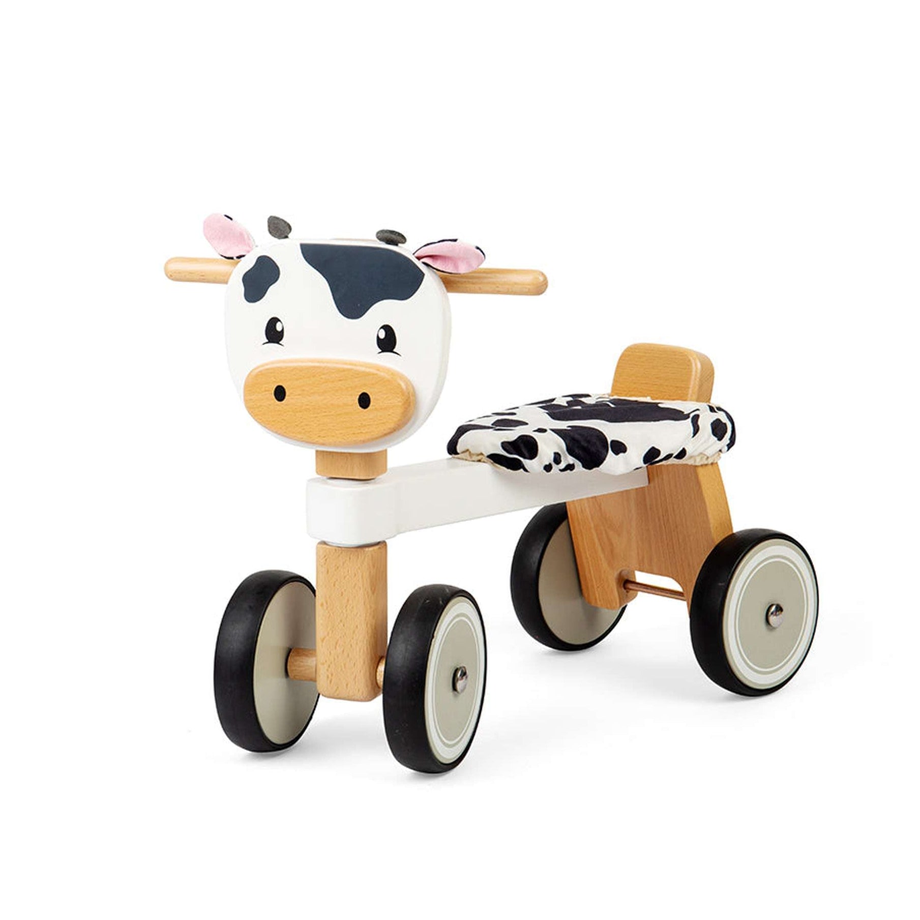 Bigjigs Wooden Ride on Cow – Soren's House