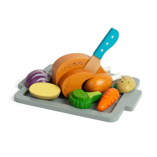 Bigjigs Wooden Roast Dinner Playset