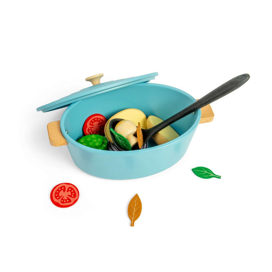 Bigjigs Wooden Casserole Dish Playset