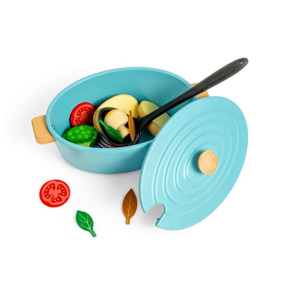 Bigjigs Wooden Casserole Dish Playset