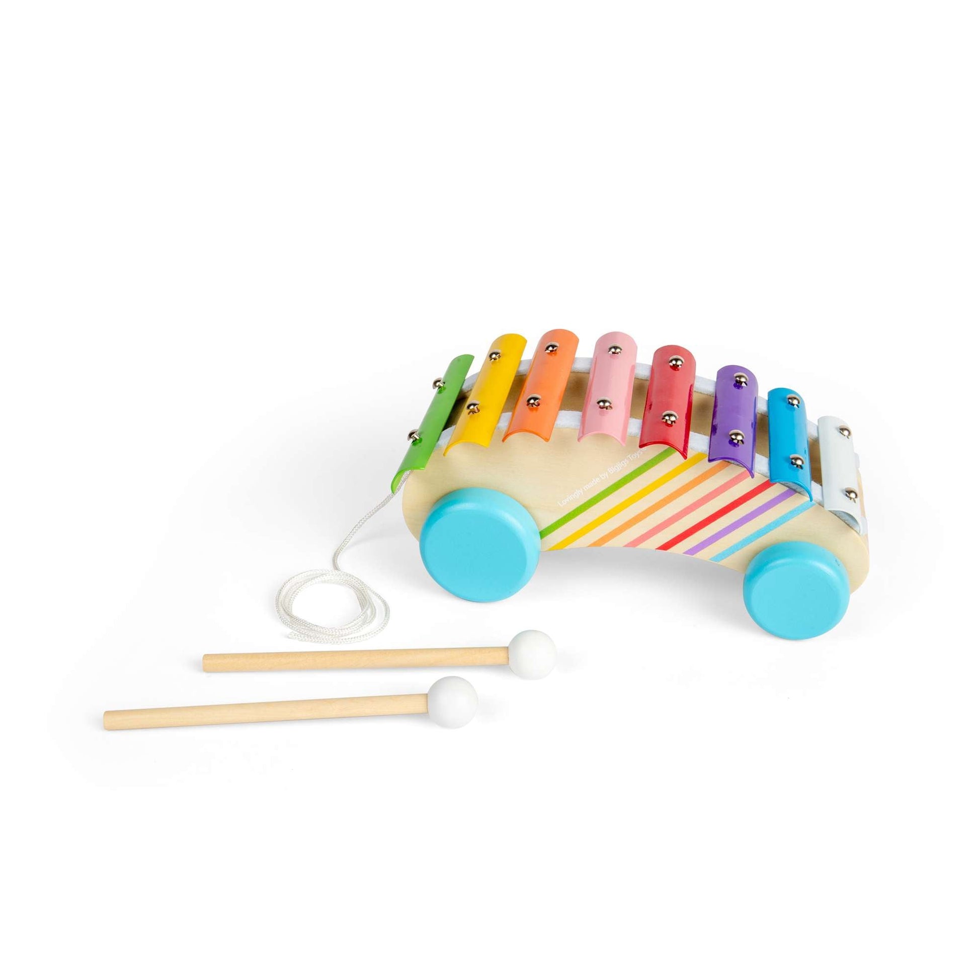 Bigjigs Wooden Pull-Along Xylophone
