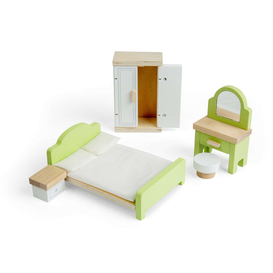 Bigjigs Wooden Doll Bedroom Set