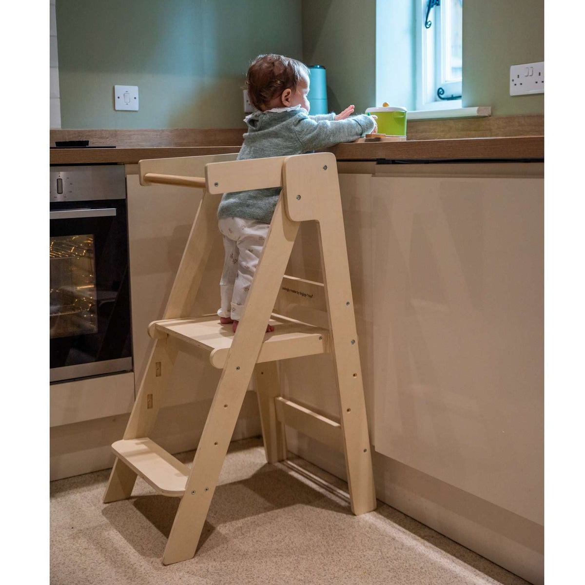 Bigjigs Wooden Foldable Toddler Tower