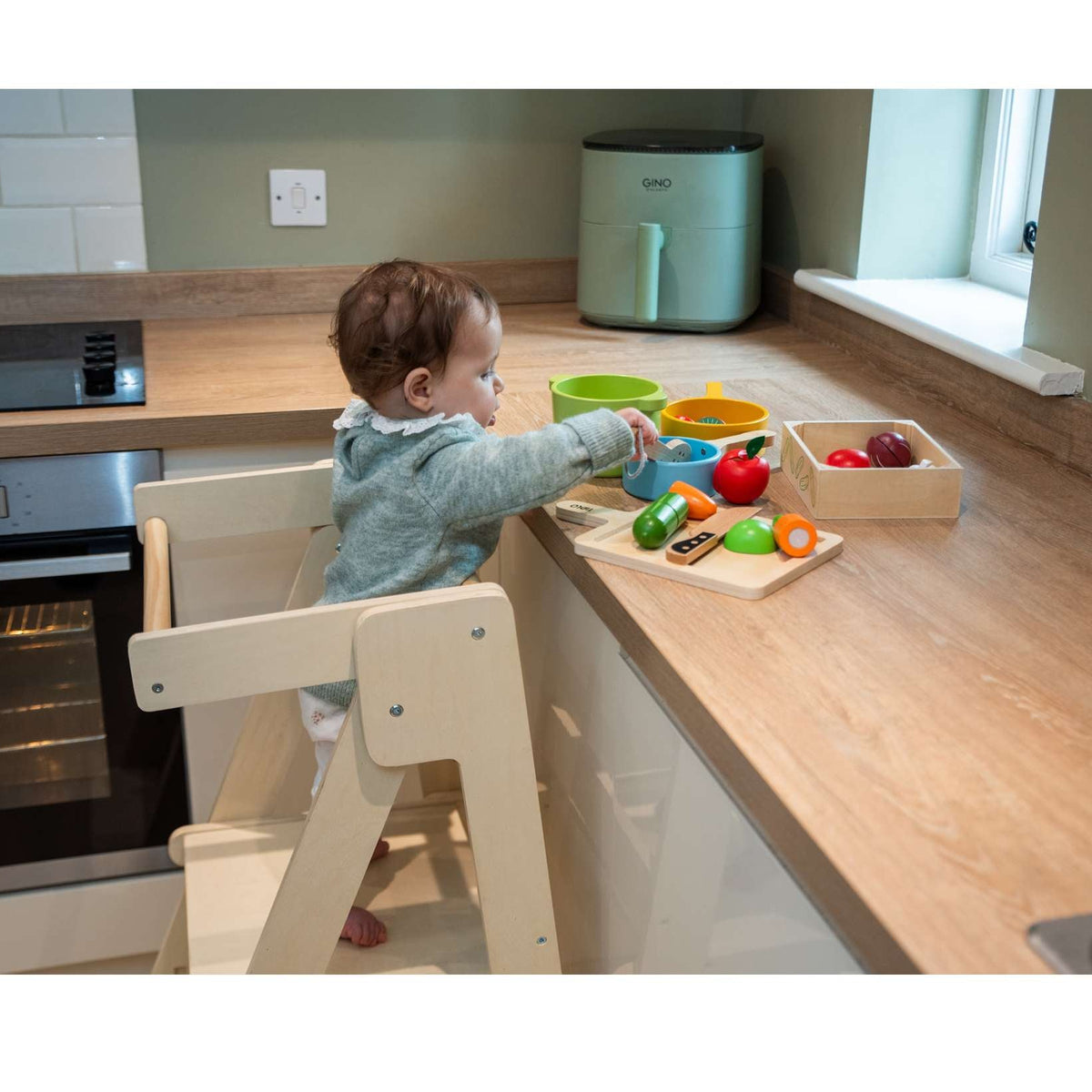 Bigjigs Wooden Foldable Toddler Tower