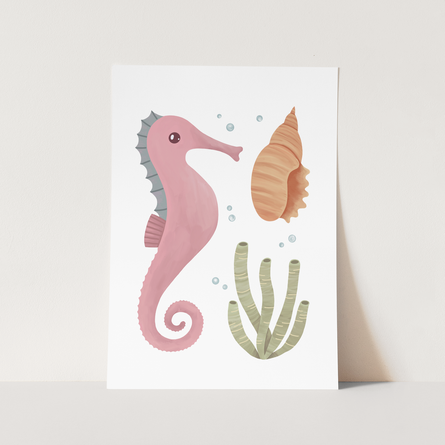 Kid of the Village Seahorse Art Print
