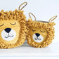 Bellybambino Yellow Lion Seagrass Basket - Small