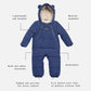 Finnsøn ANDERS Eco Snowsuit - Navy (Footless)