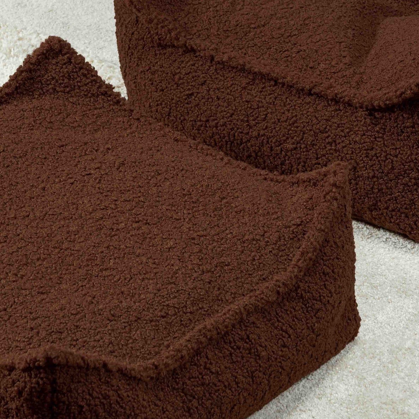Wigiwama Beanbag Chair & Ottoman Set - Warm Hazel