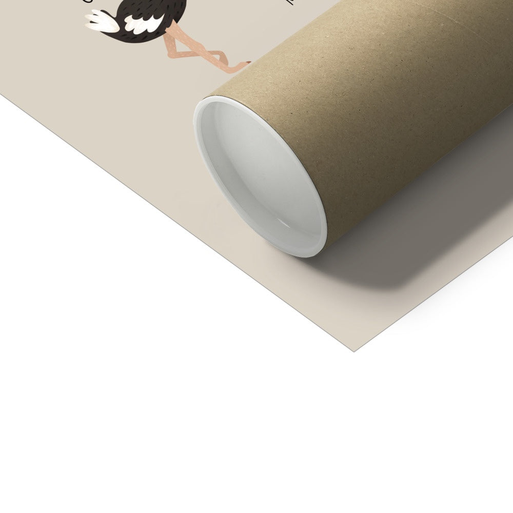 Kid of the Village Animals on Safari Art Print - Stone