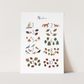 Kid of the Village Woodland Numbers Art Print - White