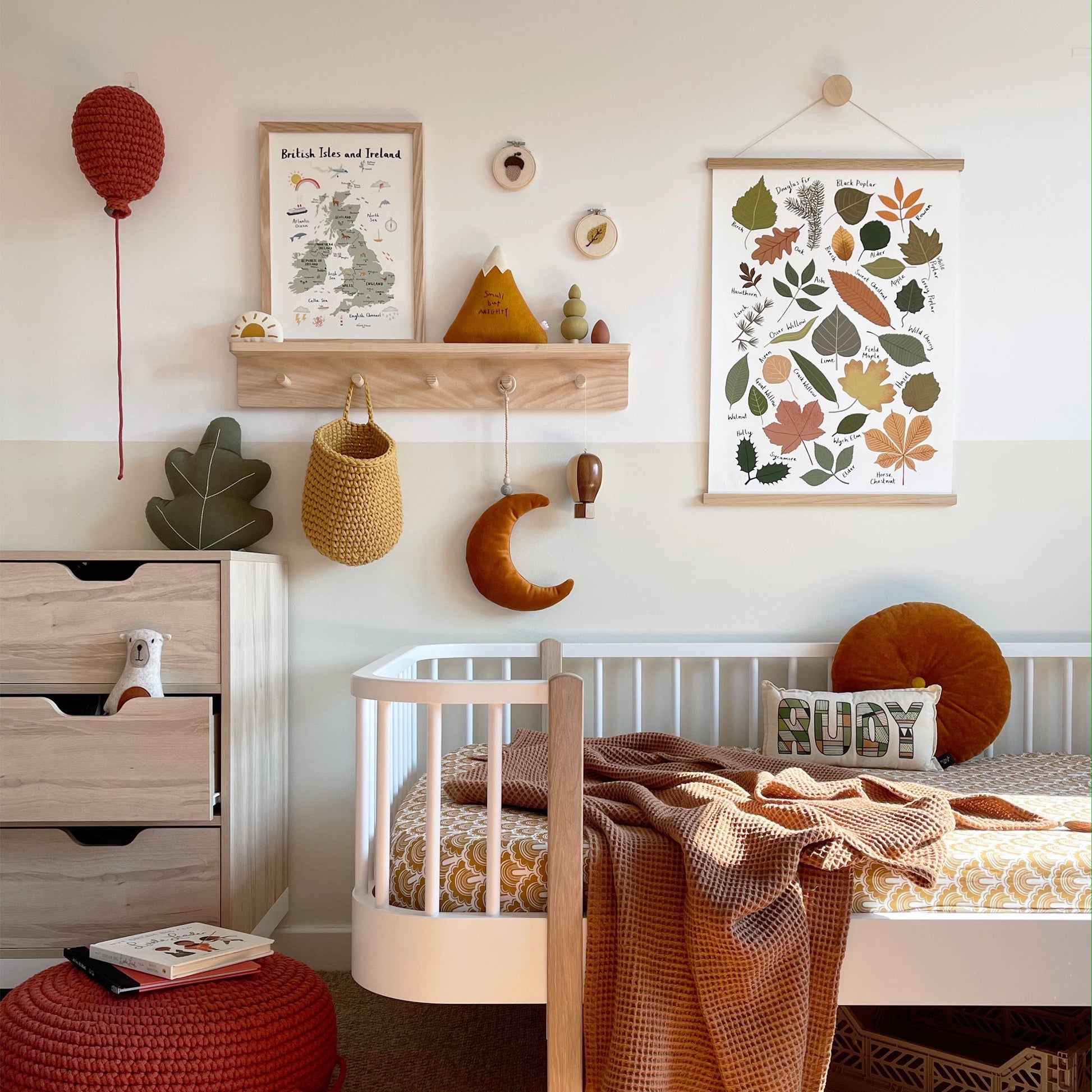 Kid of the Village Leaf Chart Art Print