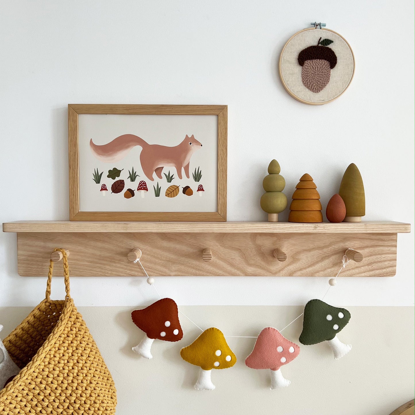 Kid of the Village Squirrel Art Print - Stone