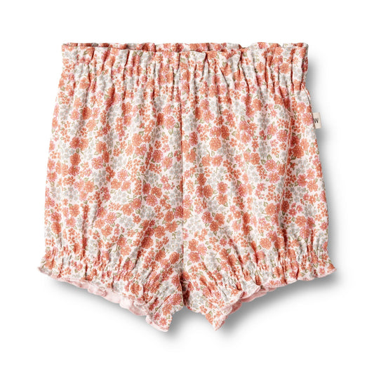 Wheat 'Sonja' Jersey Baby Shorts -Rose Flowers