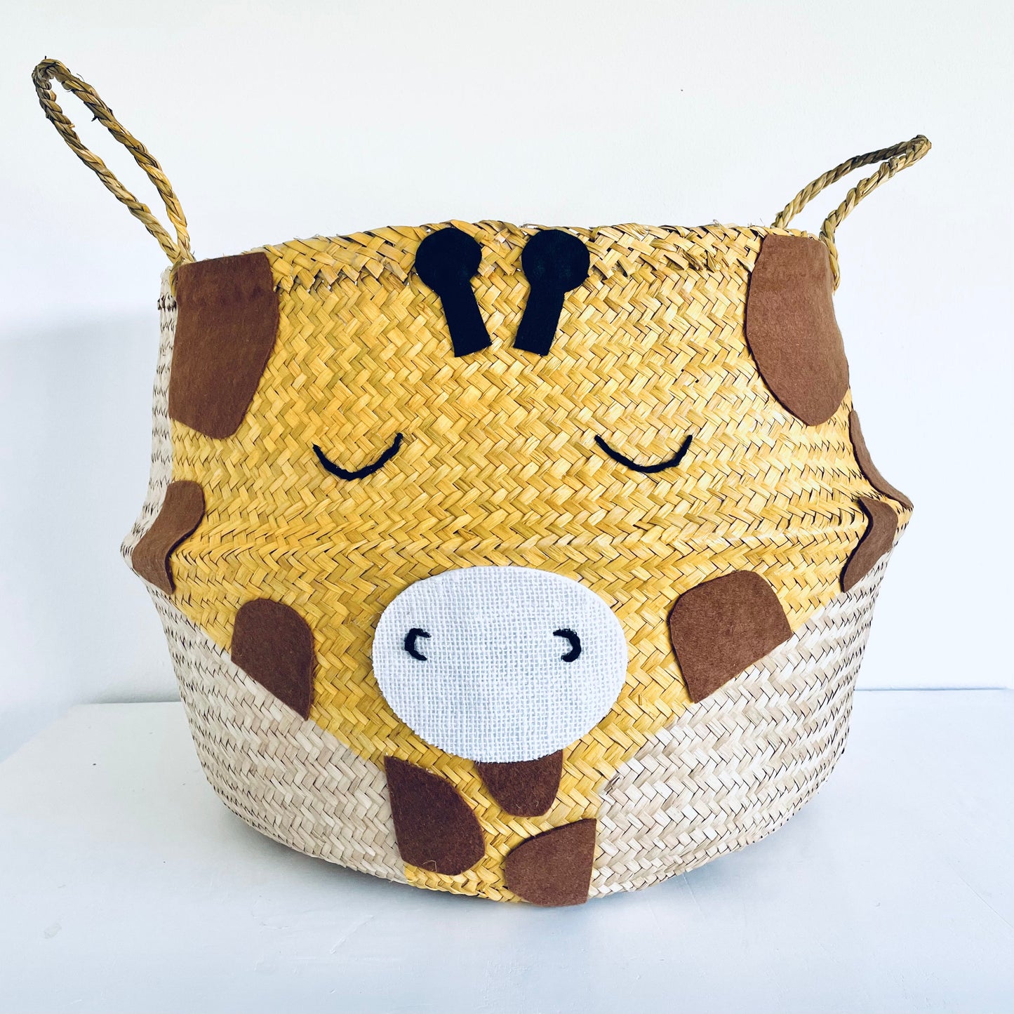 Bellybambino Giraffe Seagrass Basket - Extra Large