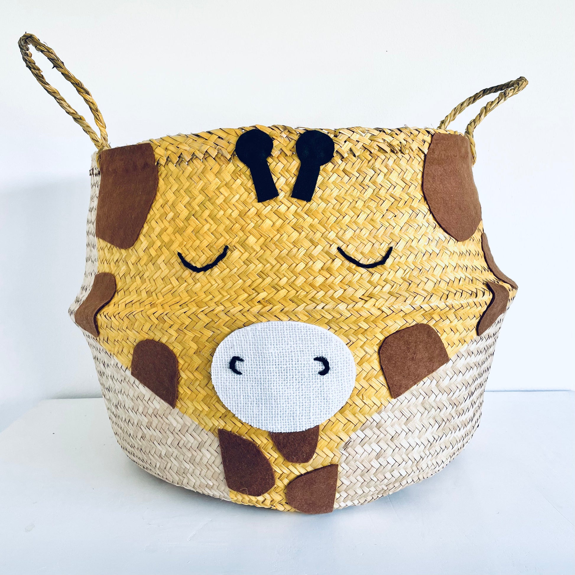 Bellybambino Giraffe Seagrass Basket - Extra Large