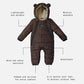 Finnsøn ANDERS Eco Snowsuit - Chocolate Leopard (Footless)