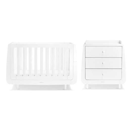 SnuzKot Mode 2 Piece Nursery Furniture Set - White