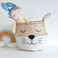 Bellybambino White Bottom Cat Whiskers Seagrass Basket - Large