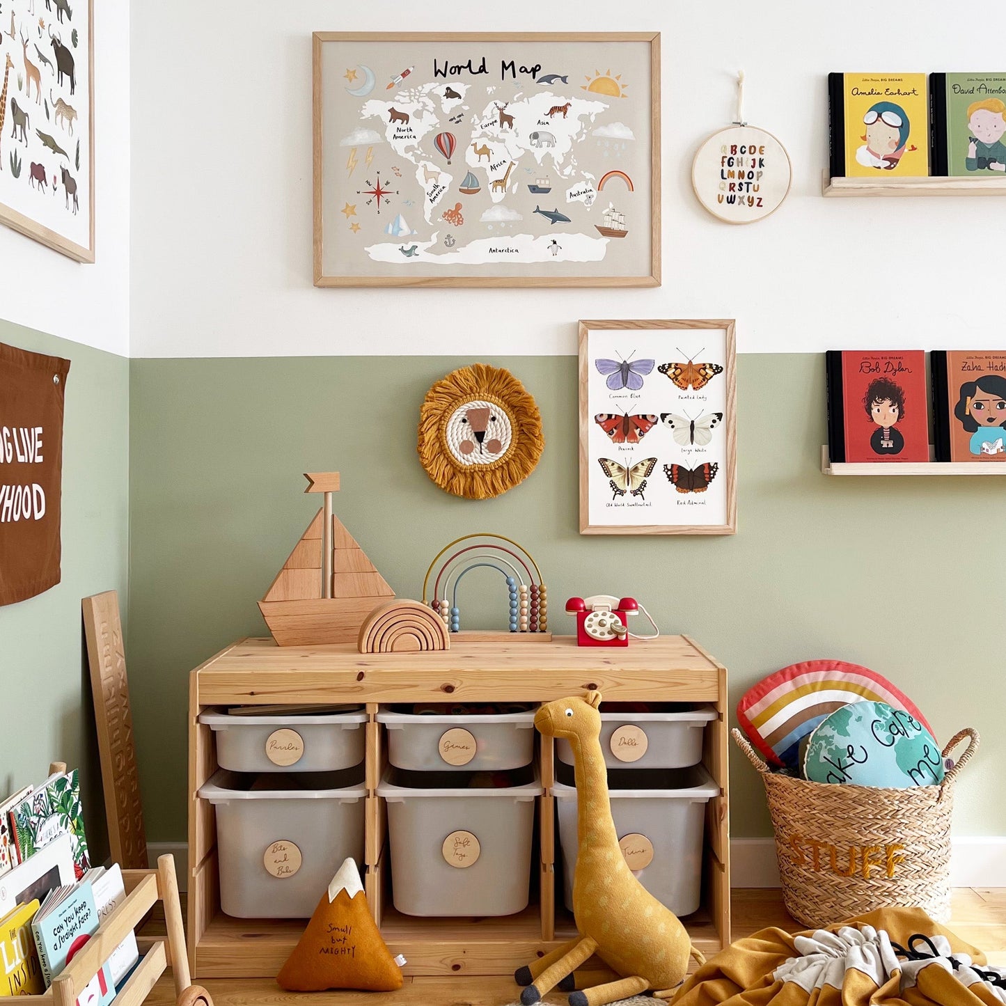 Kid of the Village Butterflies Art Print