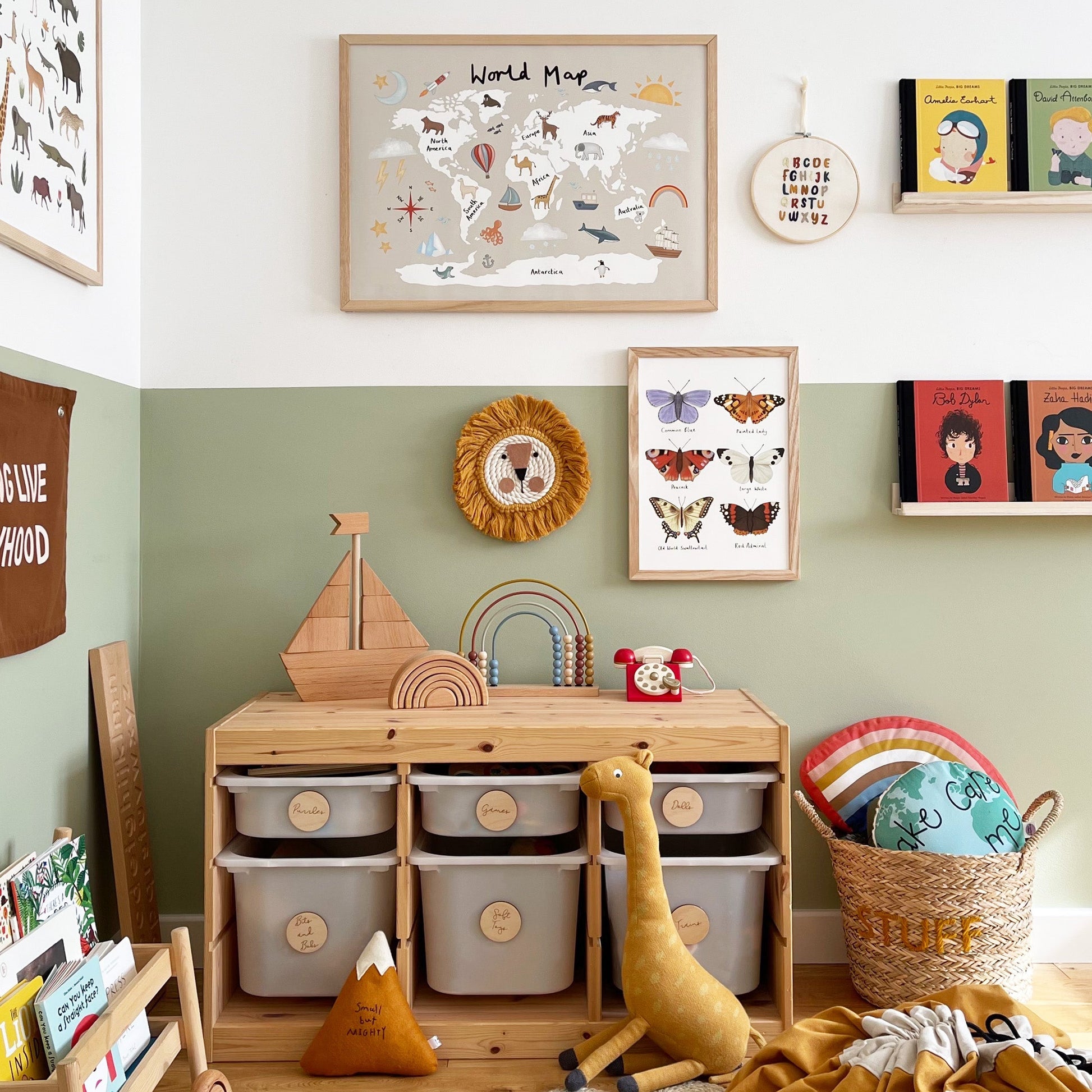 Kid of the Village Butterflies Art Print