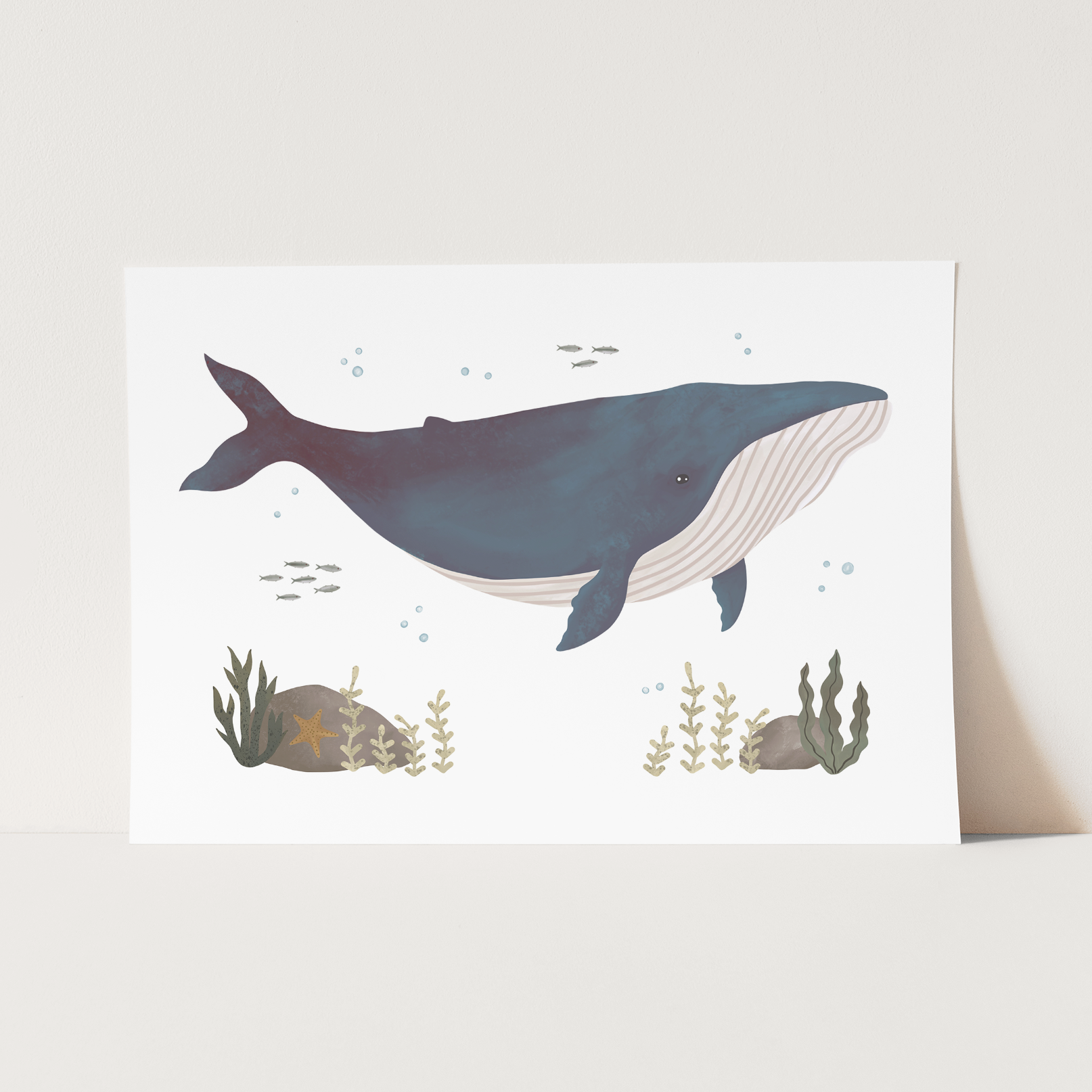 Kid of the Village Whale Art Print