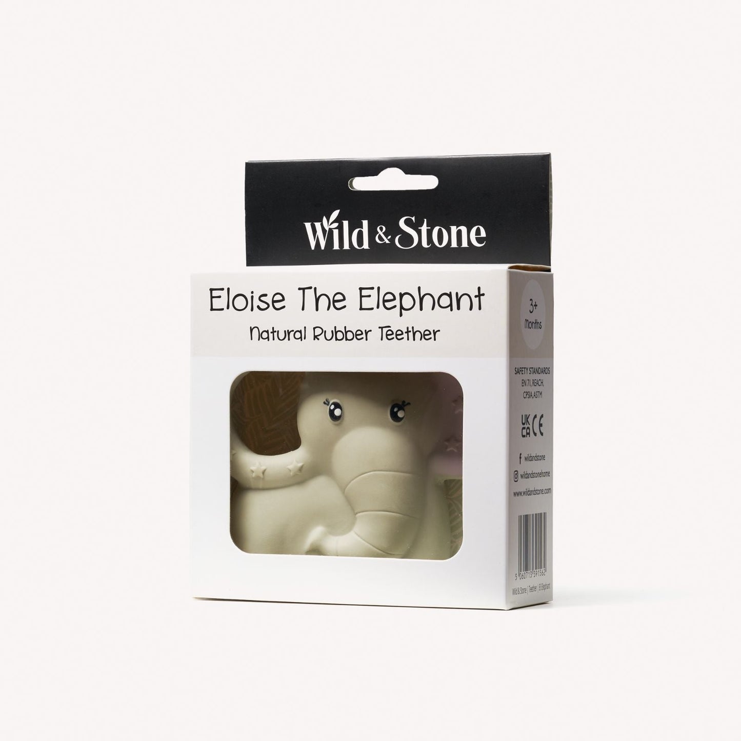 Wild & Stone Natural Rubber Teether - Elephant