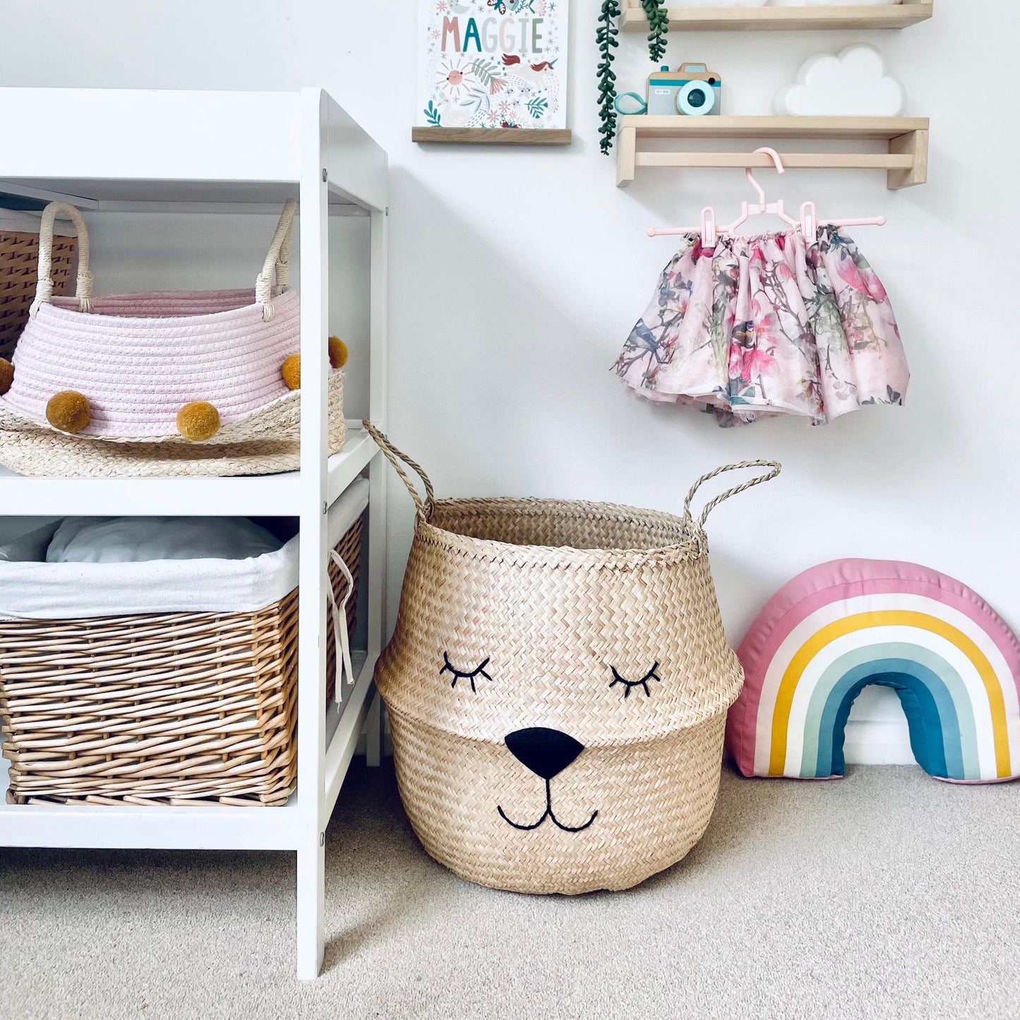 Bellybambino Natural Lioness Seagrass Basket - Extra Large