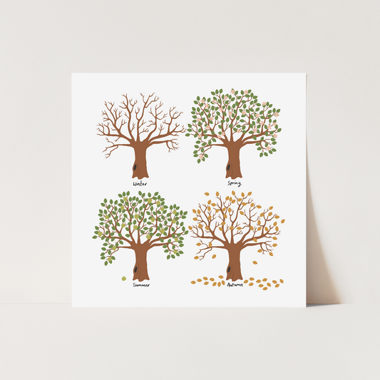 Kid of the Village Seasons Art Print