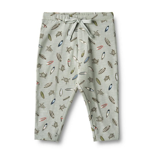 Wheat 'Manfred' Jersey Baby Pants - Turtle Surf