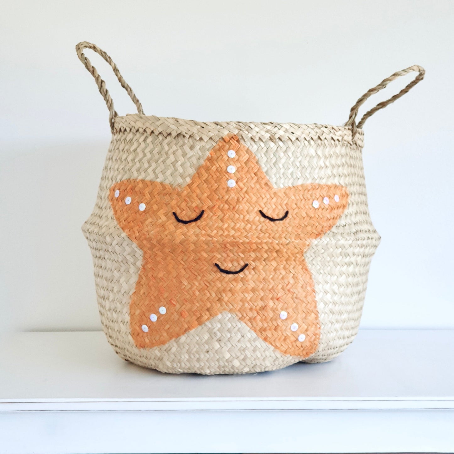 Bellybambino Starfish Seagrass Basket - Extra Large