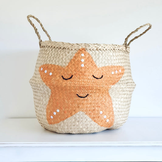 Bellybambino Starfish Seagrass Basket - Extra Large