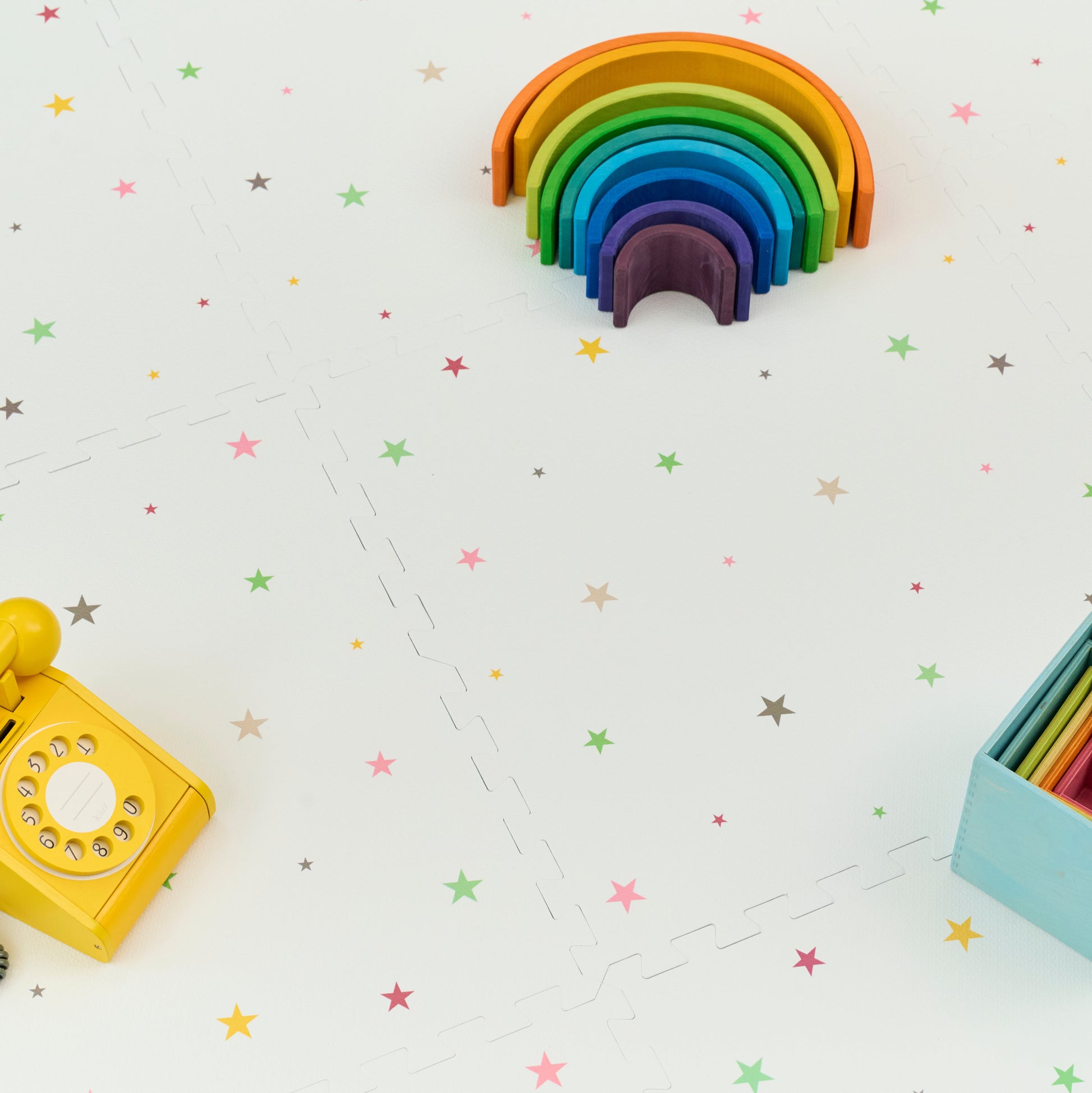 gus + beau Star Foam Playmat Set - Multicolour