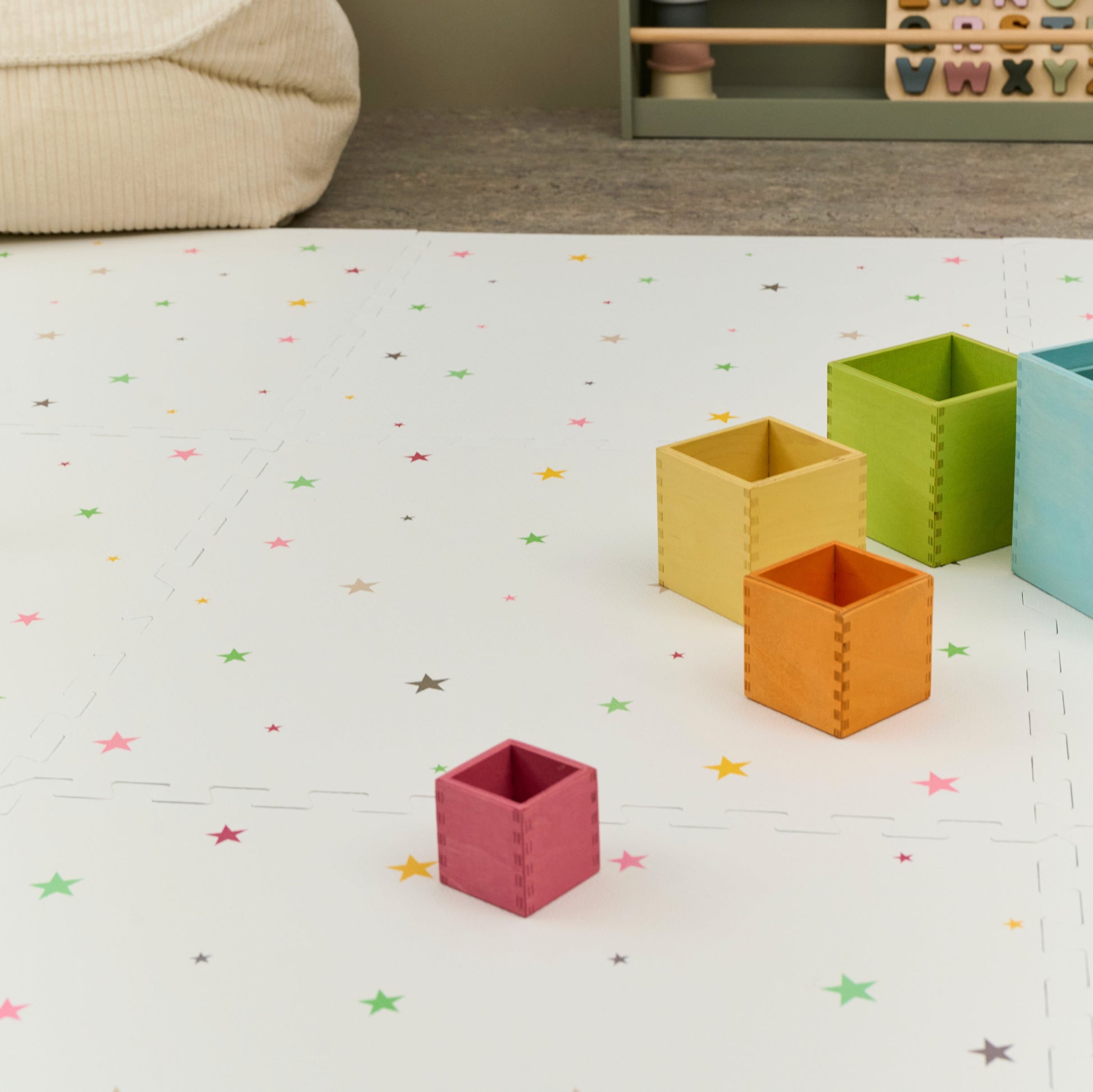 gus + beau Star Foam Playmat Set - Multicolour