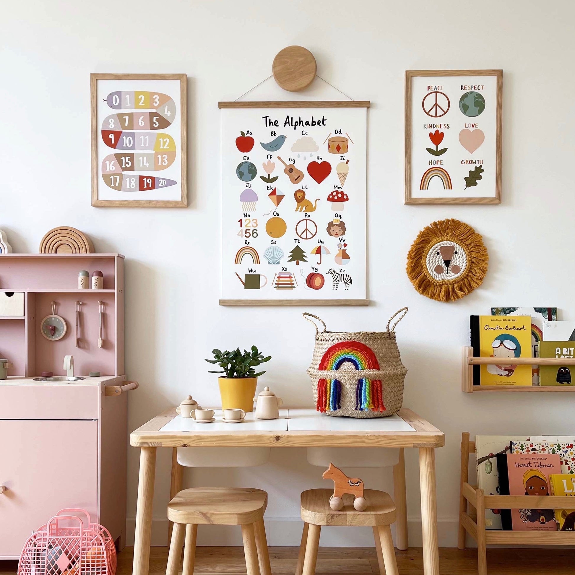 Kid of the Village Alphabet Art Print