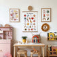 Kid of the Village Number Snake Art Print - Pink/Beige