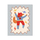 Kid of the Village Flash Tail Superhero Art Print