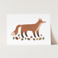 Kid of the Village Fox Art Print - White