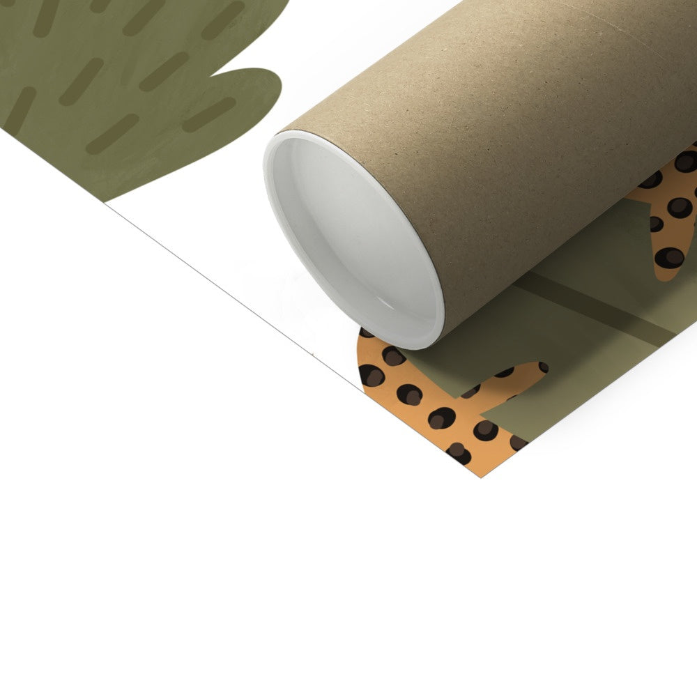 Kid of the Village Welcome to the Jungle Art Print - White