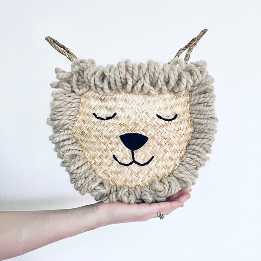 Bellybambino Natural Lion Seagrass Basket - Small