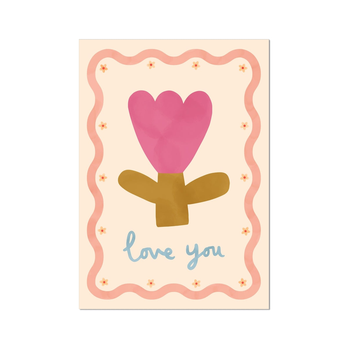 Kid of the Village Love You Art Print