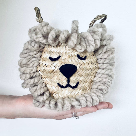 Bellybambino Natural Lion Seagrass Basket - Mini