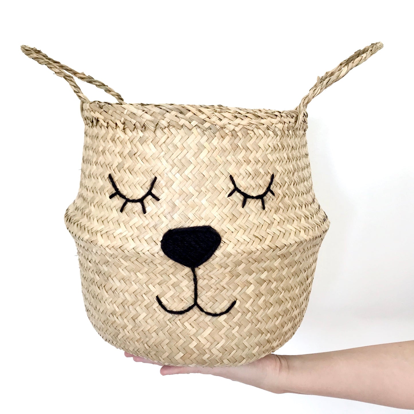 Bellybambino Natural Lioness Seagrass Basket - Large